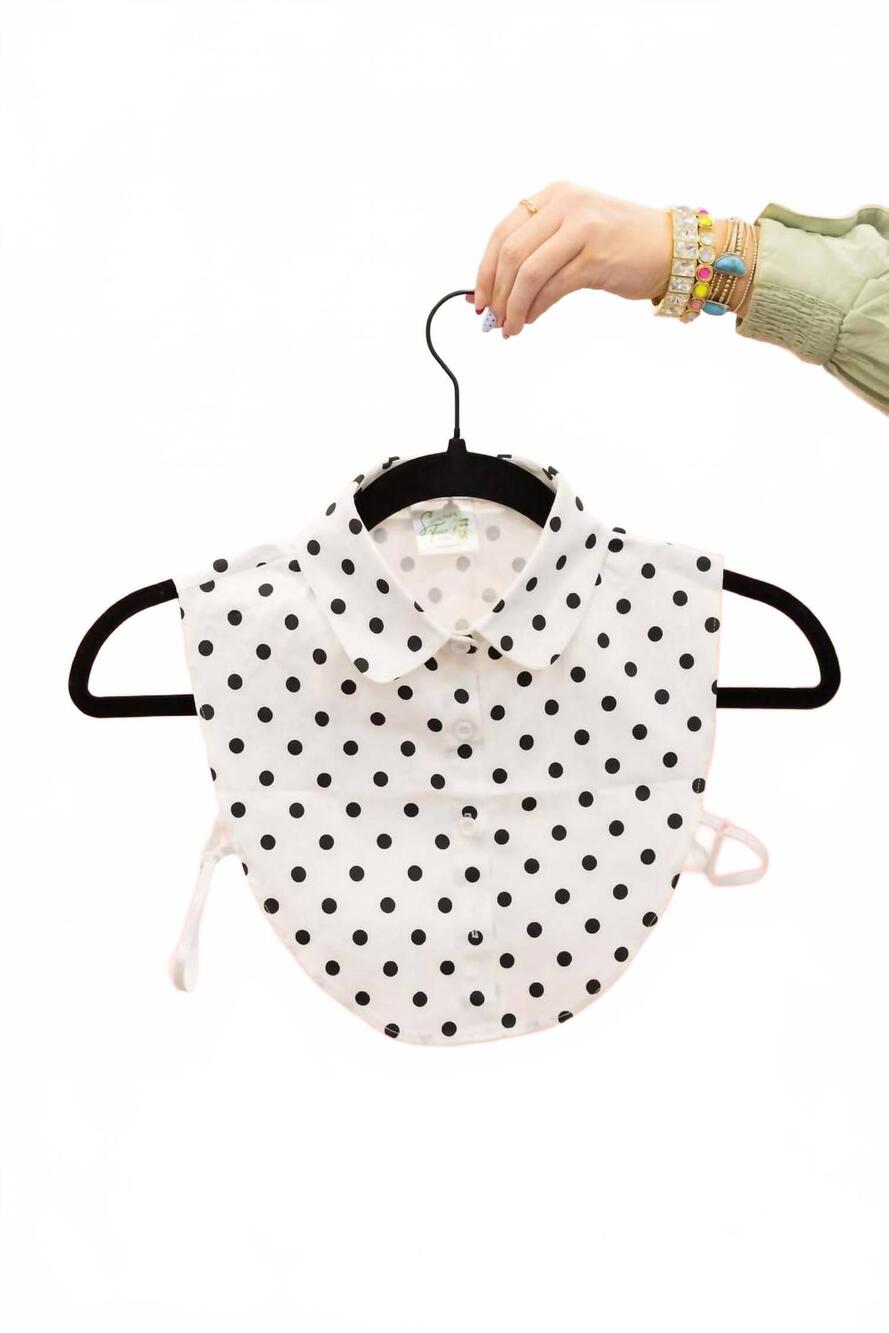NEW SUMMER TEES women's the modern collar dickie in dots